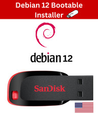 Debian 12 Bookworm Live Bootable USB – Stable Linux OS (UEFI & Legacy Support) picture