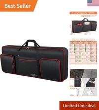Stylish 61-Key Keyboard Carrying Bag - Ergonomic, Waterproof & Multi-Functional picture