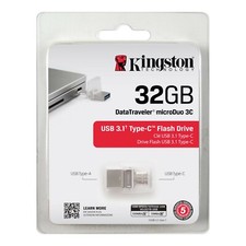 Kingston Data Traveler MicroDuo 32GB/64GB/128GB DTDUO 3C USB Flash Drive-UK picture