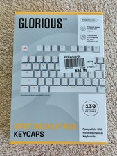 Glorious GPBT Backlit RGB Keycaps White Shine Through - English (US) - 130 caps picture