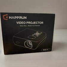 HAPPRUN H1 1080p LCD Projector 9500 Lux 10000:1 HDMI/USB Speaker W/B picture