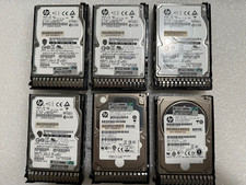 Lot Of (6) Mix HP EG0450FBDBT 450GB, 300GB 10K ,2.5