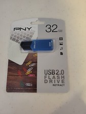 PNY USB 2.0 FLASH DRIVE RETRACT 32GB picture