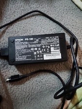 Epson AC Power Adapter PS-180 M159D 24V 2.1A W 110 Wall Outlet Cord/Cable Plug picture