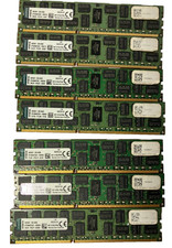 LOT of 7 Kingston D2G72L131 16GB 2Rx4 PC3-14900R RDIMM DDR3 Server Memory RAM picture