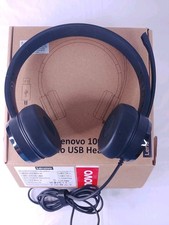 Lenovo 100 Stereo USB Headset L09 Wired Office Headphones 4XD0X88524 Open Box picture