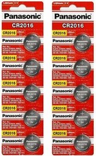 10 x PANASONIC CR 2016 CR2016 CR-2016 LITHIUM COIN CELL Button Battery Exp 2030  picture