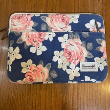 Canvaslife White Rose Patten Laptop Sleeve 14 Inch 14.0 Inch Laptop Case Bag picture