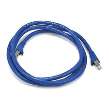 Monoprice Patch Cord,Cat 6A,Booted,Blue,5.0 ft. 5900 Monoprice 5900 picture