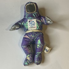 Vintage Metallic Purple Intel Inside Spaceman Astronaut Plush Doll 1997 Promo picture