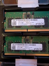 2X 8GB Micron 8GB DDR 5 5600MHz SODIMM Laptop RAM MTC4C10163S1SC56BD1 picture