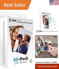 Vibrant 2x3 Photo Paper - 50 Sheets Compatible with Polaroid Instant Cameras picture