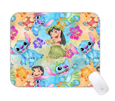 Stitch Lilo Cartoon Desk Mat Fun Non-Slip Gaming Mouse Pad picture