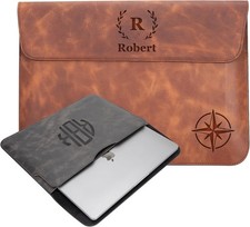 Custom Leather Laptop Sleeve for 13