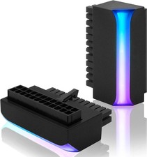 RGB Adaptor 5v ARGB 3-Pin 90 Degree ATX 24-pin EZDIY Power Connector Sync Mobo picture