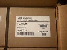 FUJI 16317032 LTO 6 TAPE DATA CARTRIDGE - NEW 5 PACK picture