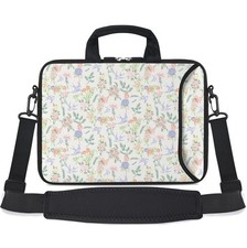 Laptop Shoulder Bag Messenger 1415.6Inch Neoprene Sleeve Pocket Flowers Swallow picture