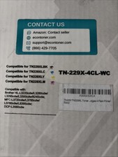 TN229XL-4CL-WC Toner Cartridge Set 4-Pack Replacement Compatible for Brothe picture