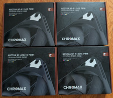 4x Noctua NF-A12x15 PWM chromax.Black.swap, Quiet Slim Fan, 4-Pin 120x15mm picture
