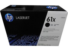 HP C8061X (61X) Black High Capacity Toner Cartridge Genuine (White/Blue Box) picture