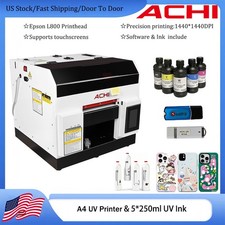 ACHI A4 UV Printer Epson L800 printhead Touchscreen Version Easy Operate picture