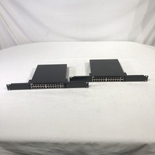 Set of 2 Dell X1026 26-Port Gigabit PoE Managed Network Switch (No Power Cord) picture