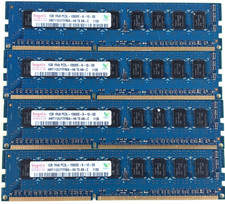 Lot of 4x 1GB DDR3-1333 ECC RDIMM Hynix HMT31GR7BFR4A Server RAM picture