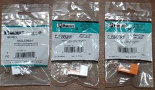 LOT of 3 Panduit Cat5/Cat5e Mini-Com Jack Module - New in Package - See Descript picture