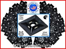 100 USA Made Adhesive Wire Cable Tie 3/4