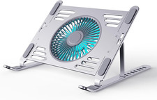 Laptop Cooling Stand Aluminum Adjustable 17.3 Inch Portable Foldable Quiet Fan picture