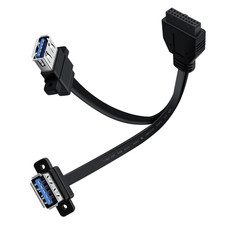 USB 3.0 Front Panel Cable Extension with Panel Mount Holes 5Gbps Motherboard picture