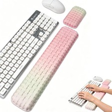 Ergonomic Keyboard and Mouse Wrist Rest Set - Wrist Support for Mouse, Comput... picture