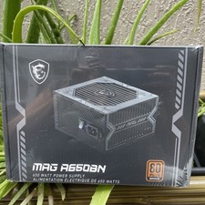MSI MAG A650BN 650W 80Plus Bronze ATX Gaming Power Supply New Sealed picture