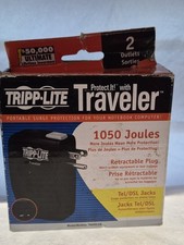 Tripp-Lite Traveler Portable Surge Protector 1050J 2-Outlets Retractable Plug picture