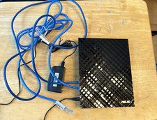 ASUS RT-N56U 300 Mbps 4-Port Gigabit Wireless N Router with cords and 2 ethernet picture