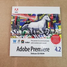 Adobe Premiere 4.2 for Windows Deluxe CD ROM Vintage Software UNTESTED Disc Only picture