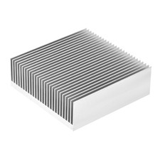 Electronics Cooler Heatsink for LED Power Silver 80 x 80 x 27 mm picture