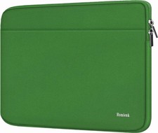 Laptop Sleeve 17 Inch, Shockproof Protective Case with Accessory Pocket, Green picture