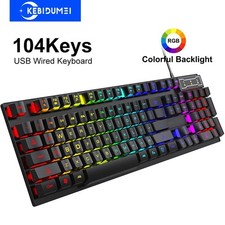 Gigastone GK-12 Wired Gaming Keyboard, RGB LED, Brown Switch Mechanical Keyboard picture