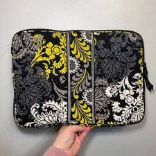 Vera Bradley Baroque Floral Paisley Print Quilted Laptop Sleeve Zip Case picture