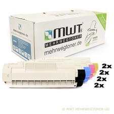 8x MWT Eco Cartridge for OKI Color MC563DN MC573DN Multipack picture