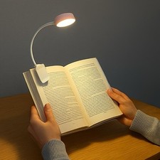 USB Rechargeable LED Book Light 3 Color Modes Adjustable Reading Night Lamp picture