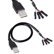 MEIRIYFA USB 2.0 A to USB 4 Pin Dupont Motherboard Header Adapter, USB Male t... picture