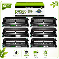 6PK DR360 Drum Unit Fits For Brother DR-360 DCP-7030 DCP-7040 DCP-7045N HL-2140 picture