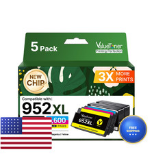 Valuetoner Ink Cartridges Combo Pack 5-Pack Replacement For Hp 952 Xl Ink picture