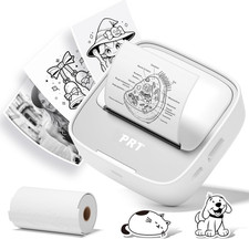 PRT Mini Sticker Printer, Portable Bluetooth Thermal Label Maker with Paper Roll picture
