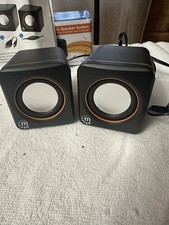 Manhattan 2600 Series 2.0 USB Powered Speaker System Black 3.5mm/USB picture