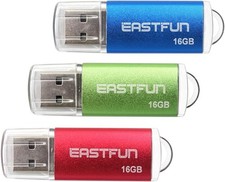 3 Pack 16GB USB 2.0 Flash Drive Memory Stick Thumb Drive Thumb Stick Jump Drive picture