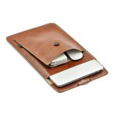 Laptop Bag 13 Inch PU Leather Sleeve Double Layer For Laptop Notebook Bag picture