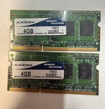Lot of 2 Axiom 4GB DDR3 Laptop RAM 8GB Total 204-Pin SO-DIMM 50-1469-01B picture